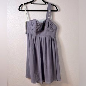 Alfred Angelo Party Dress Single Strap Victorian Lilac Size 10 New!